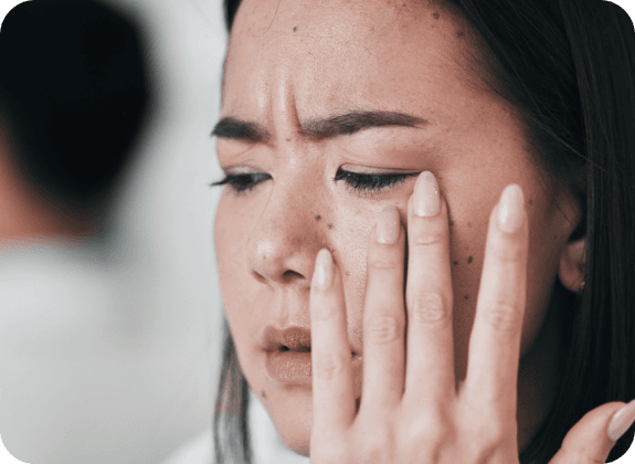 foreign body sensation