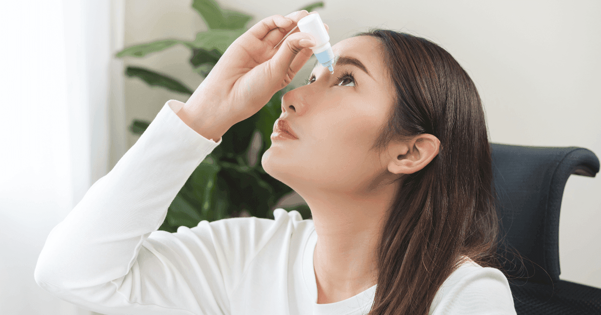 Steroid eye drops for uveitis treatment