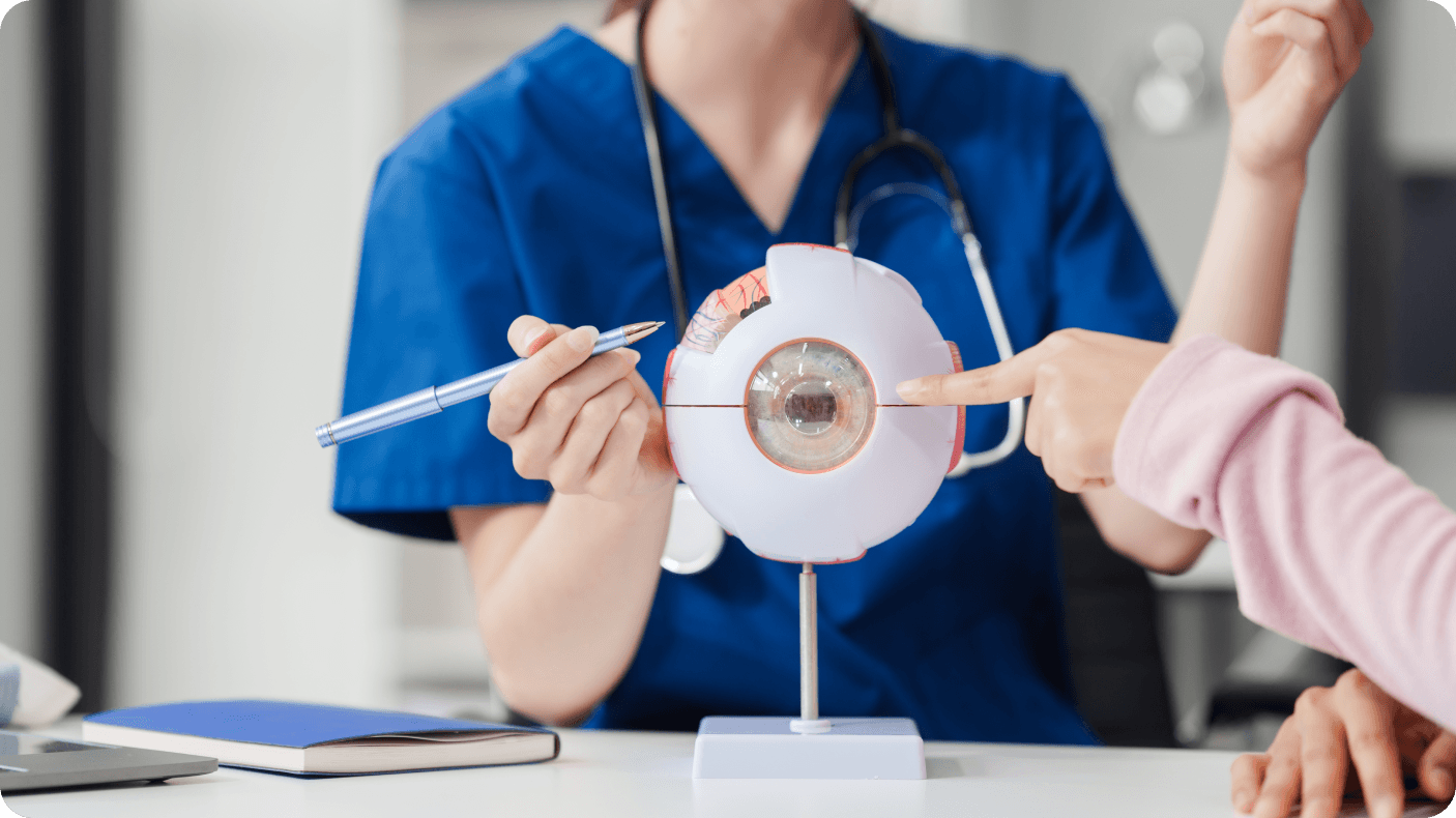 primary open-angle glaucoma causing gradual vision loss