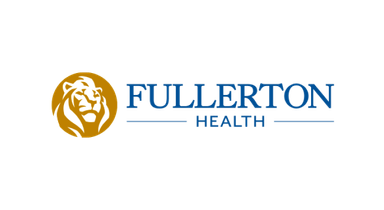 fullerton health logo with golden lion head